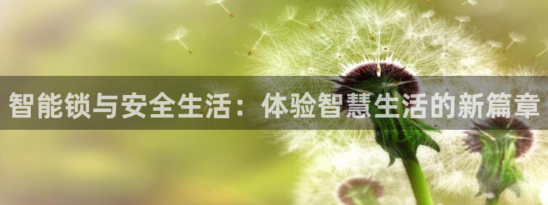 开丰娱乐手机app：智能锁与安全生活：体验智慧生活的新篇章
