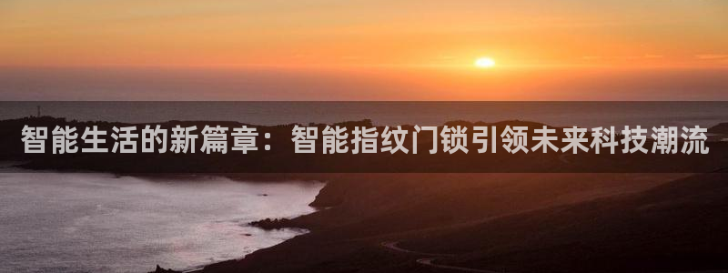 开丰娱乐后：智能生活的新篇章：智能指纹门锁引领未来科技潮流