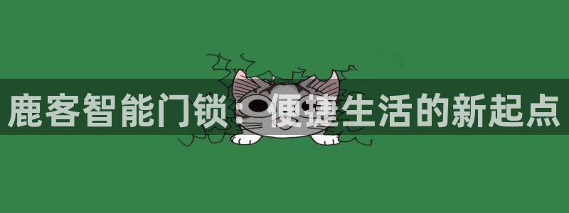 圩丰刚开的娱乐场所：鹿客智能门锁：便捷生活的新起点