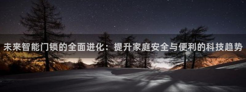 开丰娱乐官网招聘：未来智能门锁的全面进化：提升家庭安全与便利