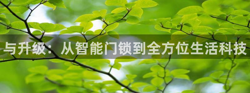 开丰娱乐天富娱乐：与升级：从智能门锁到全方位生活科技
