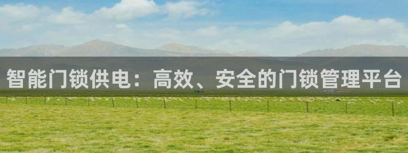 开丰娱乐官方app：智能门锁供电：高效、安全的门锁管理平台