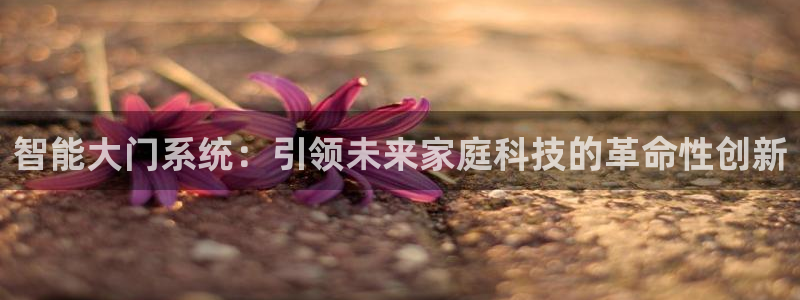 开丰娱乐予 7O935：智能大门系统：引领未来家庭科技的革命