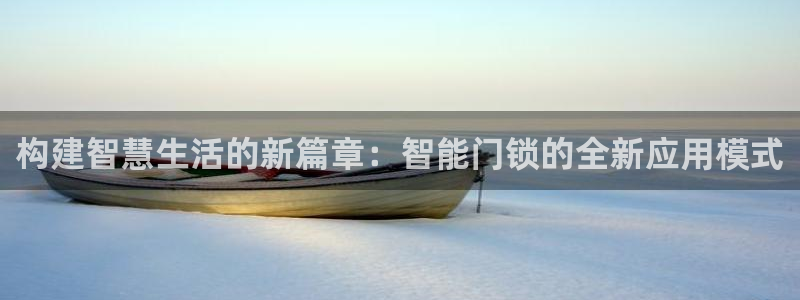 开丰娱乐左：构建智慧生活的新篇章：智能门锁的全新应用模式