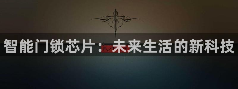 开丰娱乐后：智能门锁芯片：未来生活的新科技