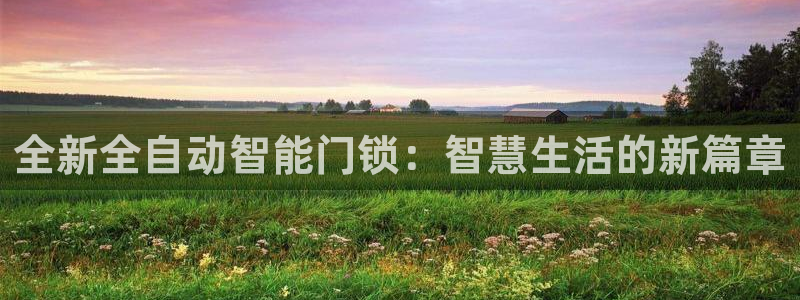 开丰娱乐日7O667：全新全自动智能门锁：智慧生活的新篇章