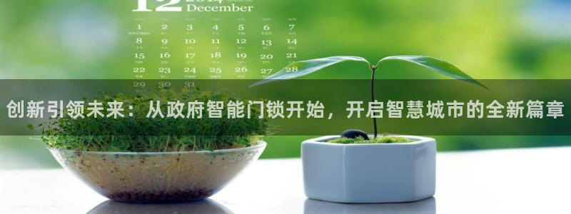 开丰娱乐注册登录不了：创新引领未来：从政府智能门锁开始，开启