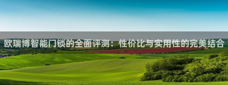 开丰娱乐 赢咖一：欧瑞博智能门锁的全面评测：性价比与实用性的